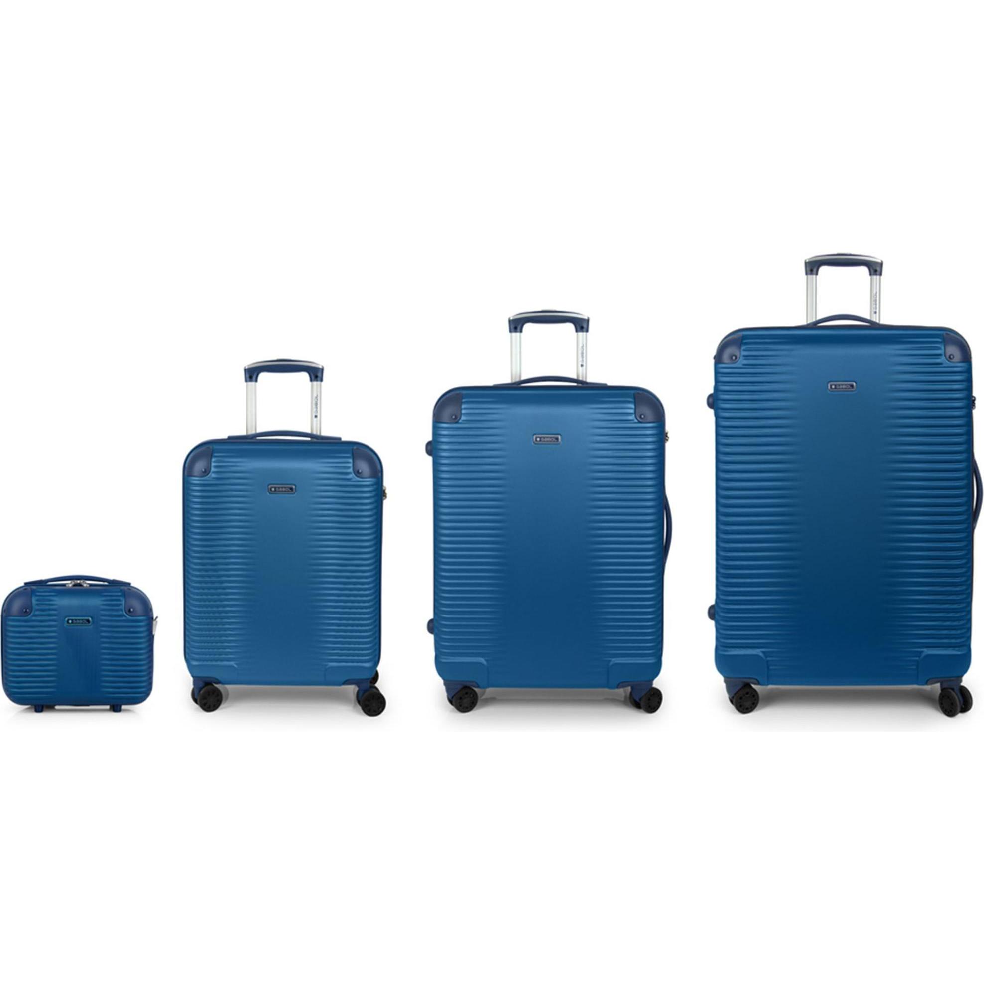 Gabol, Koffer, Balance XP 4 Rollen Kofferset 4-teilig, Blau, (233 l, XL (ab 115l))