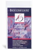Actual product image Backscratchers Glazed Glass Fiberglass Wrap (Nail glue, White)