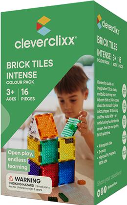 Actual product image Cleverclixx Brick Tiles Pack Intense | 16 Teile