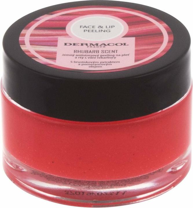 Actual product image Dermacol Face & Lip Peeling Rhubarb Scent (50 ml)