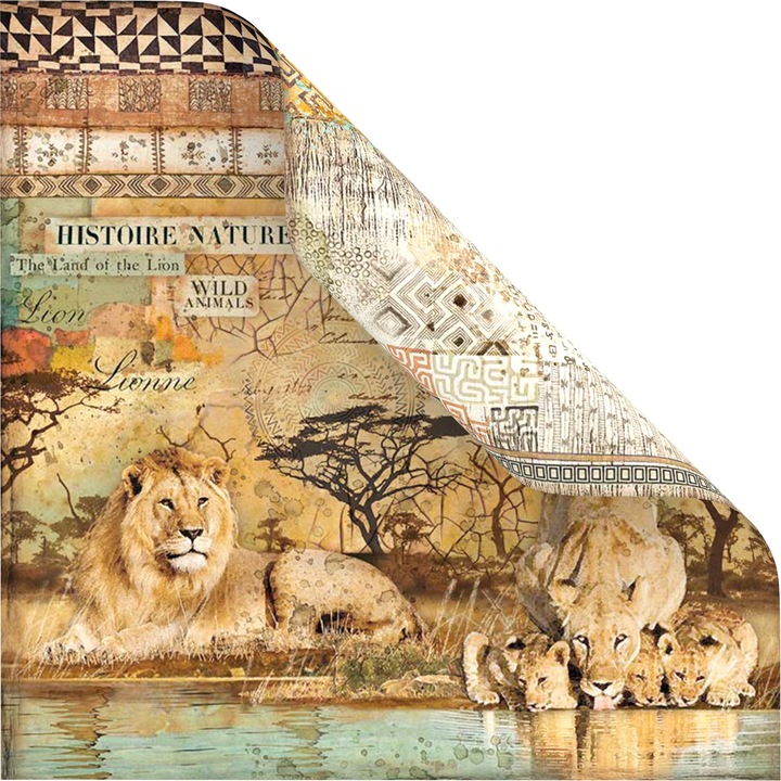 Immagine prodotto Stamperia Blocco scrapbook "Savana", 10 fogli, 30,5 x 30,5 cm (190 g/m², 10 x)