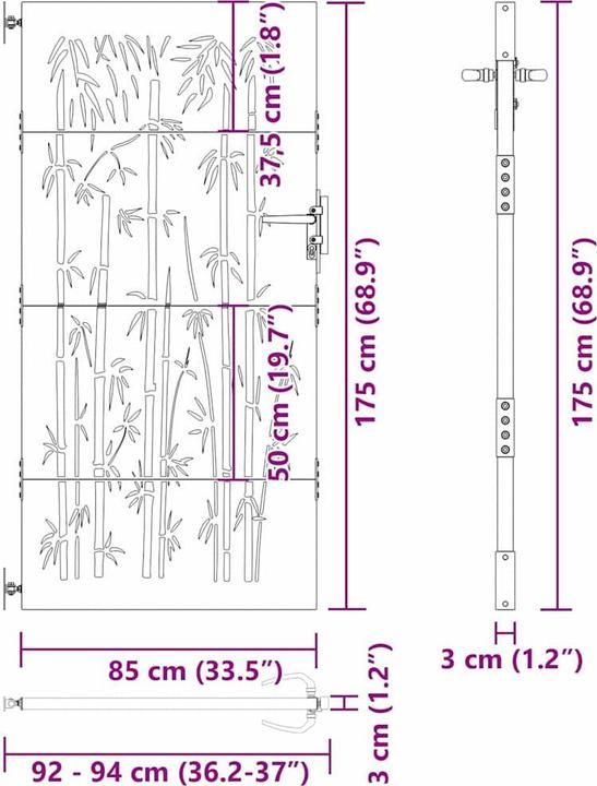 Image du produit vidaXL Gartentor