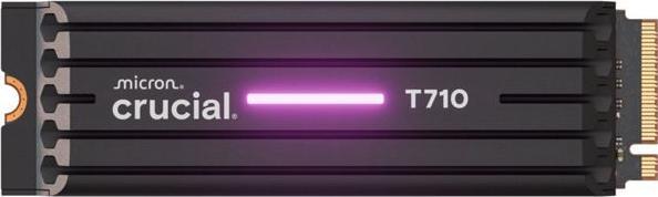 Actual product image Crucial 2 TB SSD T710 3D-NAND NVMe PCIe M2 Gen5 Heatsink (2000 GB, M.2 2280)