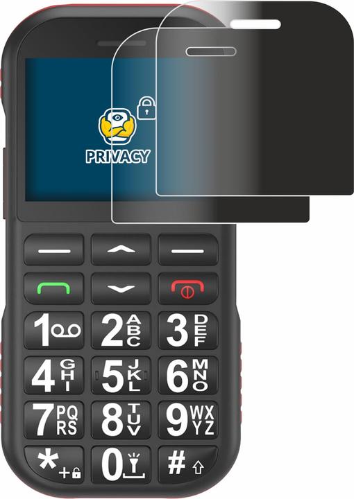 Produktbild BROTECT Sichtschutzfolie für Ufferson Seniorenhandy Anti-Spy Privacy Folie Blaulicht-Schutz