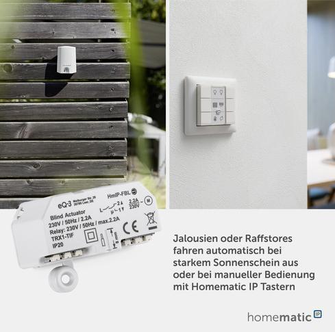 Actual product image Homematic IP Blind actuator - flush-mounted (Shutter actuator)