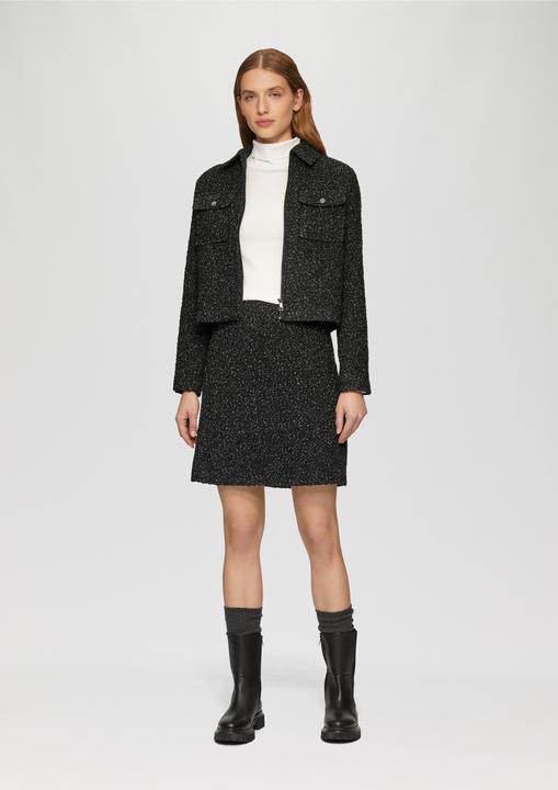 Produktbild S.Oliver Rock Kurzer Bouclé-Rock mit verdecktem Reissverschluss (38)