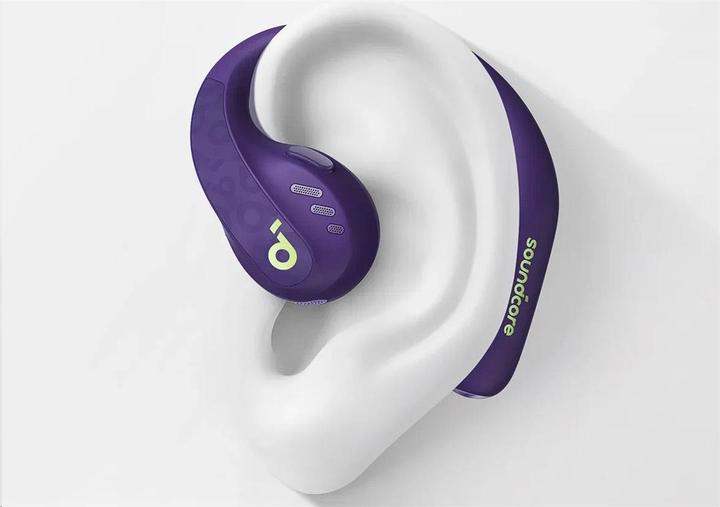 Actual product image soundcore AeroFit Pro Fioletowe (ANC, 14 h, Wireless)