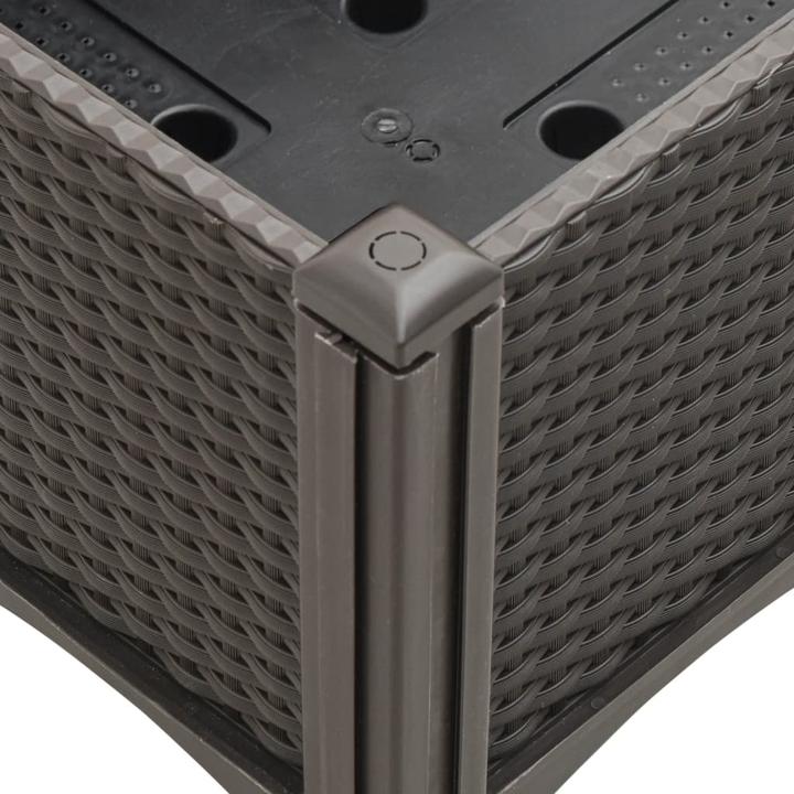 Image du produit vidaXL Bac à plantes avec treillis PP