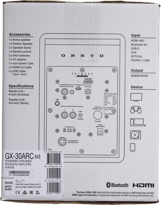 Image du produit Onkyo GX-30ARC (1 paire, 50 W)