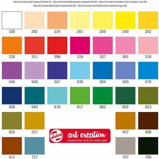 Produktbild Talens Wasserlösliche Ölpastelleset X36 (Mehrfarbig, 36 x)