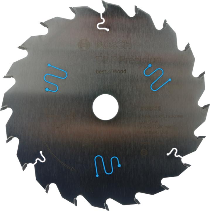 Actual product image Bosch Professional Zubehör Circular saw blade Top Precision Best for Wood, 165 x 20 x 1.8 mm, 20