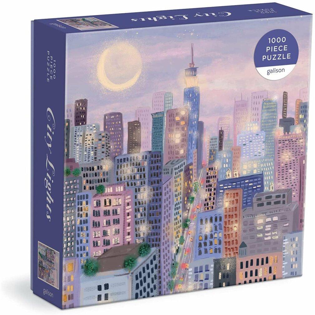 City Lights 1000 Pc Puzzle In a Square box, Ratgeber von Galison
