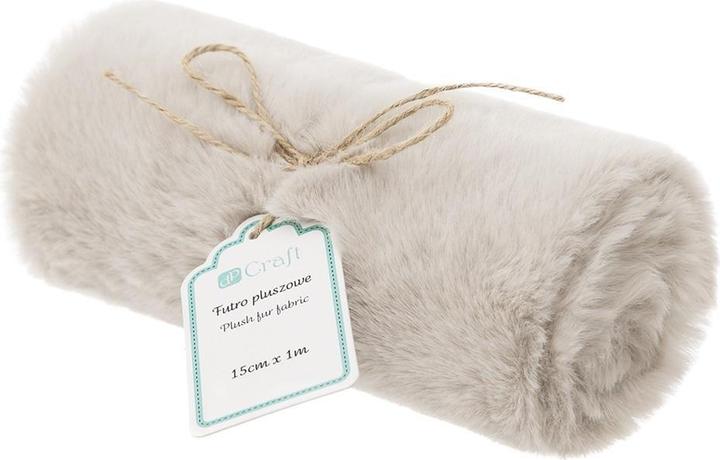 DP Craft Beiges Plüschfell 15cmx1m (100 x 15 cm)