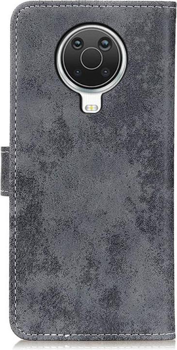 Produktbild Cover-Discount Nokia G10 / G20 - Vintage Etui Wildleder Optik grau (Nokia G20, Nokia G10)