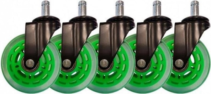 Produktbild LC-Power Gaming Stuhlrollen 5er Set Grün