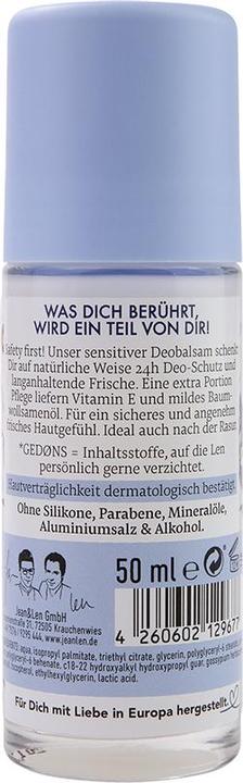 Image du produit Jean & Len Coton, déodorant, 50 ml (Roll-on, 50 ml)
