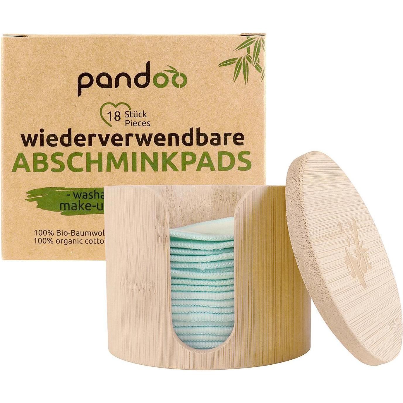 Pandoo, Wattestäbchen + Wattepads, Abschminkpads