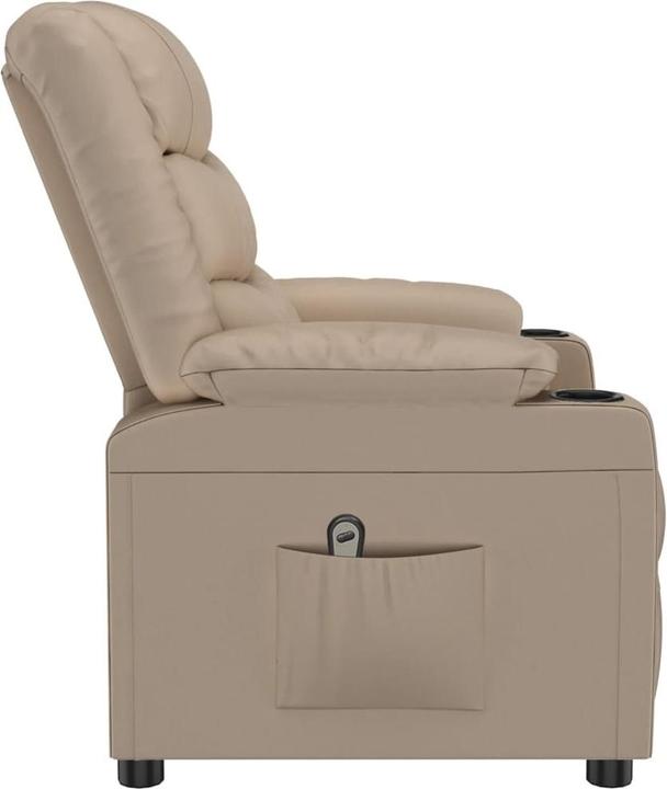 Produktbild vidaXL Relaxsessel Elektrisch Cappuccino-Braun Kunstleder