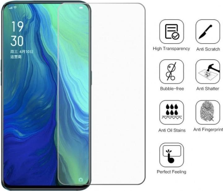 Actual product image Screenguard Oppo Reno Protective Glass Film Case Friendly Design (1 pcs., Oppo Reno 5G)