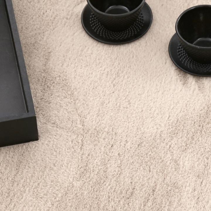 Produktbild Paco Home Teppich Weich Super Soft Wohnzimmer Dunkel-Beige - 140x200 (140x200 cm)