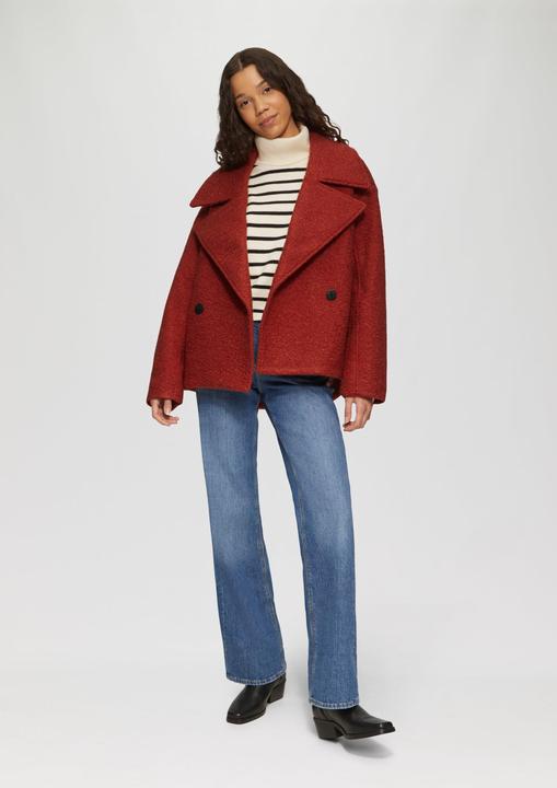 Produktbild S.Oliver Outdoor-Jacke Oversized Cabanjacke aus Bouclé (XS)