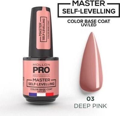 Produktbild Mollon Pro Mol Master Base Self Levelling No. 3 Deep Pink (Deep Pink, Base Coat)