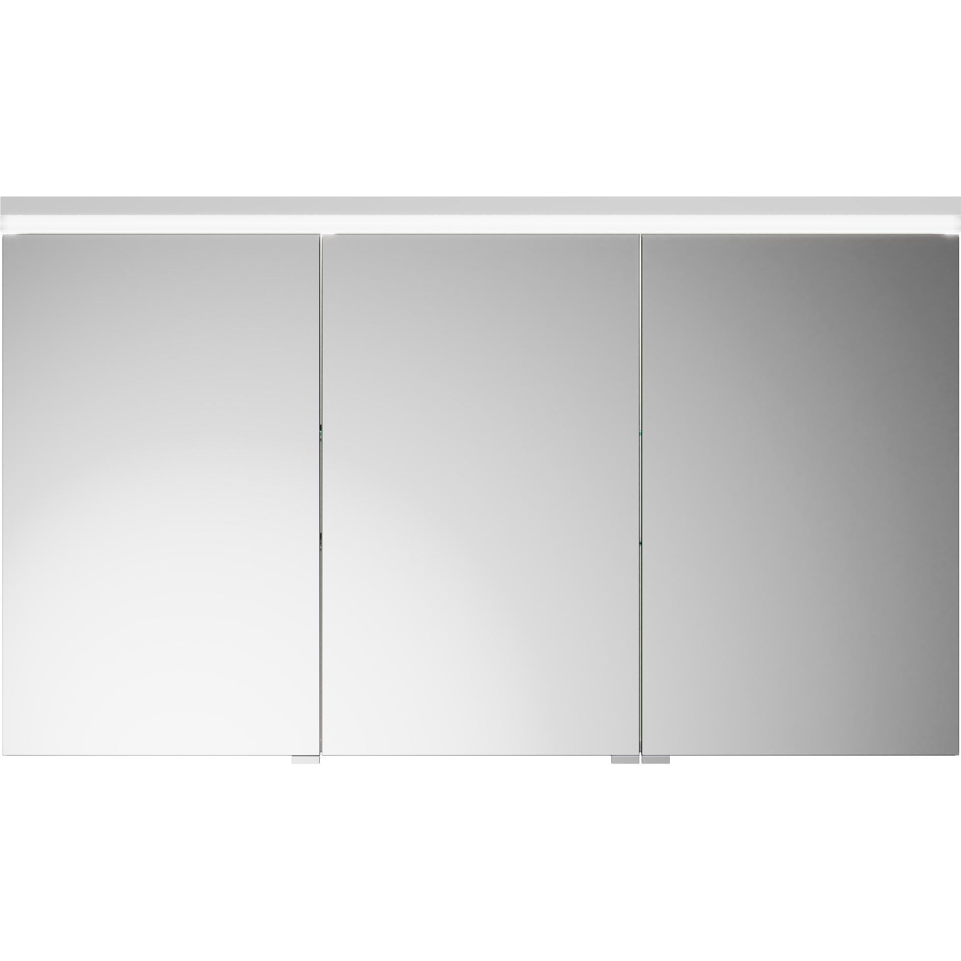 burgbad, Spiegelschrank, Lin20 Spiegelschrank LED-Beleuchtung,3 Türen, 1200x700x170mm