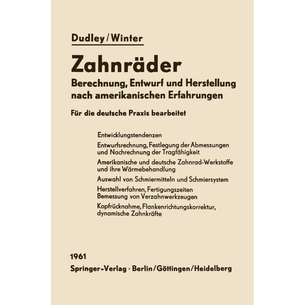 Zahnräder, Fachbücher