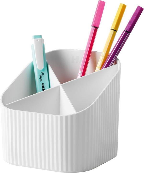 Image du produit Han Porte-crayons Re-X-LOOP, blanc 4 compartiments, 100% éco-plastique recyclé
