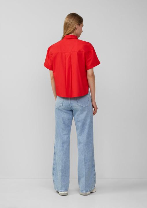 Produktbild S.Oliver Bluse Verkürzte Hemdbluse im Relaxed Fit mit aufgesetzten Taschen (42)