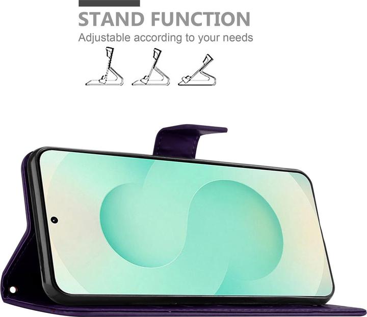 Actual product image Cadorabo Case for Samsung Galaxy S25 Plus Flower Book (Samsung Galaxy S25)