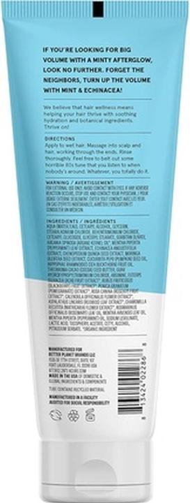 Acure Vivacious Volume Shampoo Mint & Echinacea 100% Vegan Performance Driven Hair Care 8 Fl Oz (Flüssiges Shampoo)