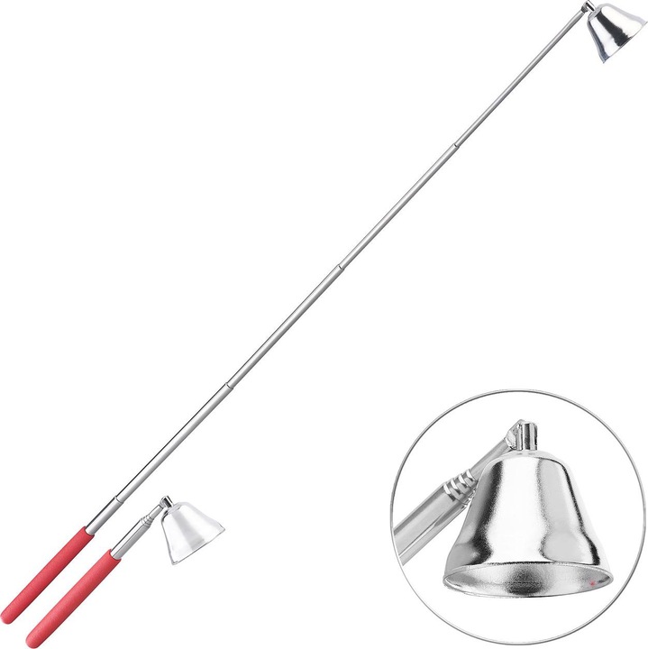 Produktbild Britesta Edelstahl-Kerzenlöscher mit Teleskop-Griff, ausziehbar bis 62 cm
