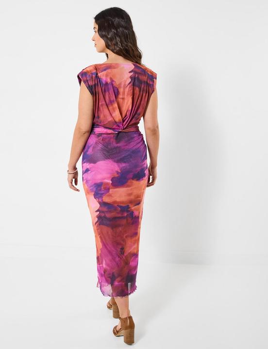 Image du produit Joe Browns Bold Pattern Knotted Waist Mesh Dress (46)