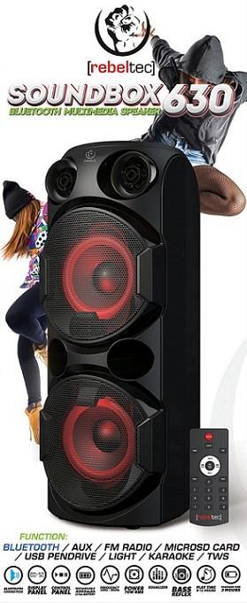 Actual product image Rebeltec Portable speaker SoundBox 630 Bluetooth karaoke speaker (4 h)