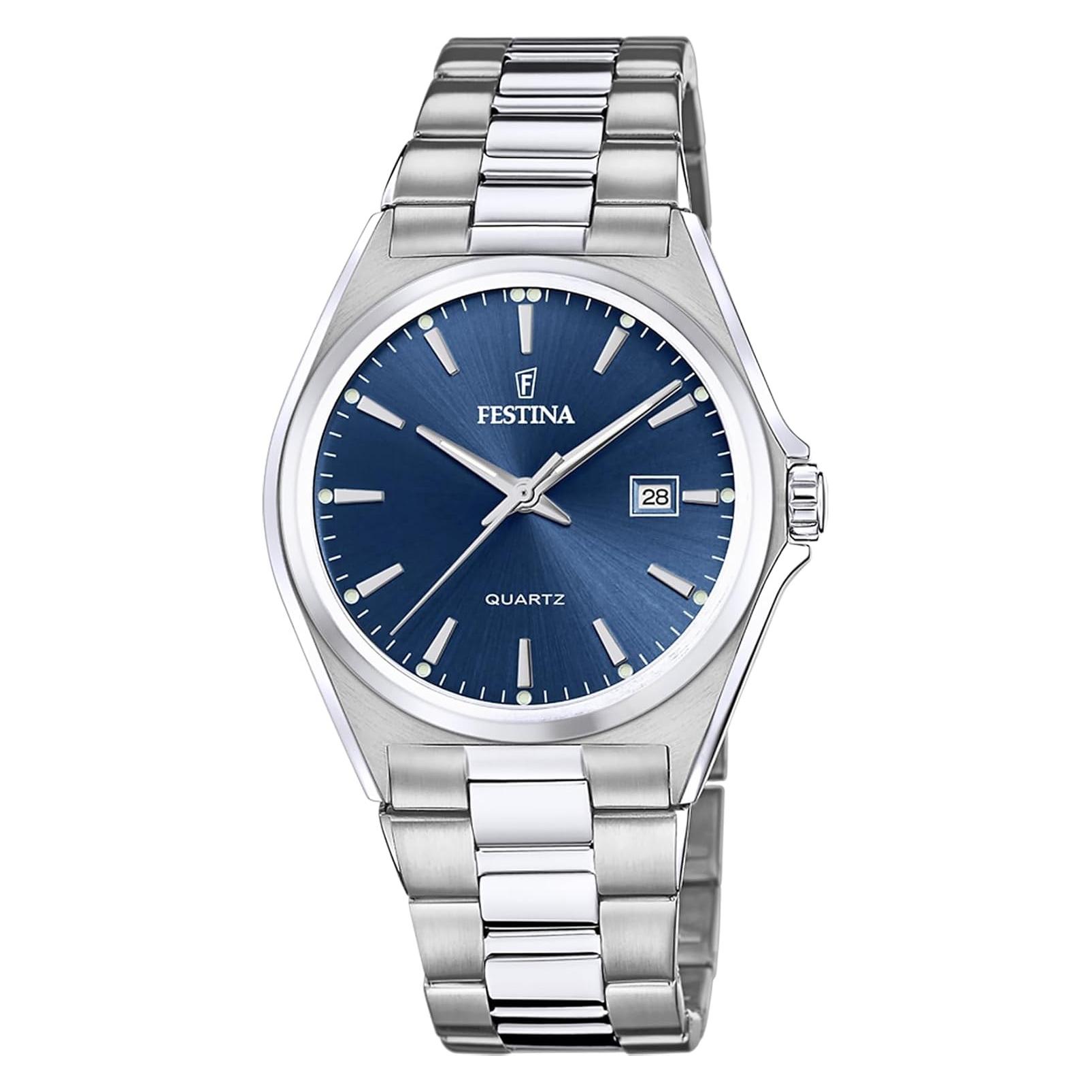 Festina, Horloge, Klassiek, Zilver, (Analoog Horloge, 40 mm)