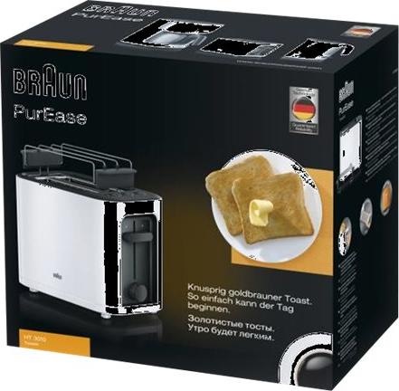 Actual product image Braun Toaster PureEase HT3010 white