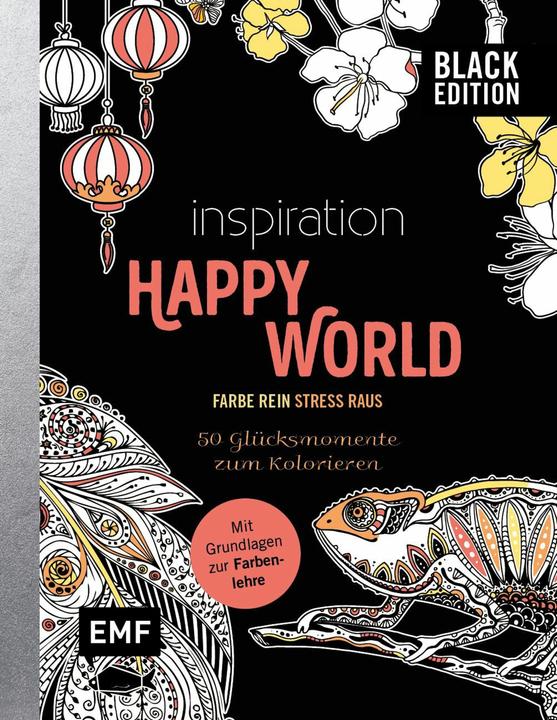 Immagine prodotto Black Edition: Inspiration Happy World - 50 Glücksmomente zum Kolorieren