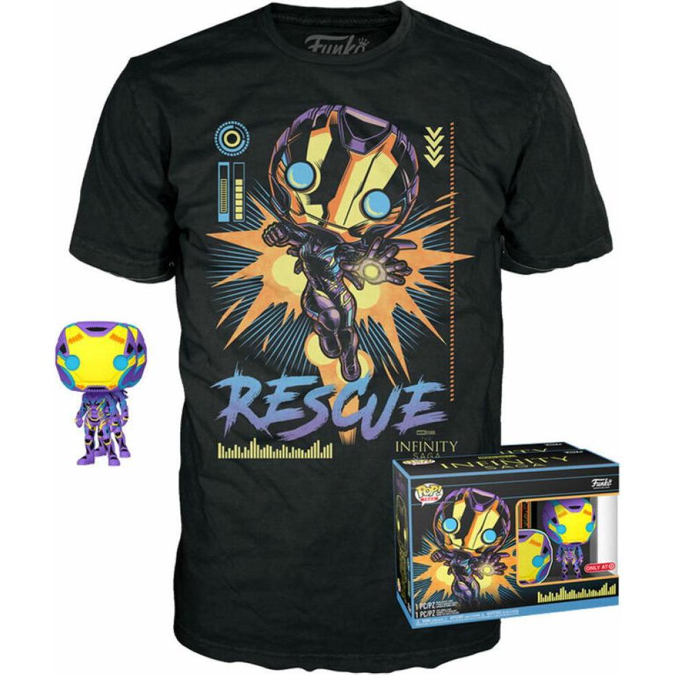 Funko MARVEL - Booble Head POP N° 480 - Rescue Blacklight + T-shirt (XL)