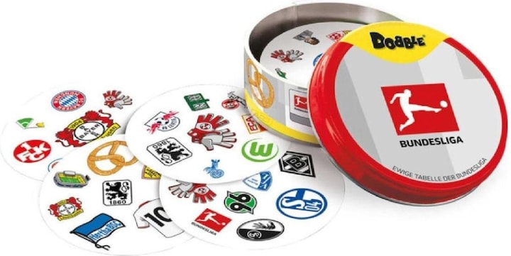 Actual product image Zygomatic Dobble Bundesliga, card game, for 2-8 players, from 6 years (DE edition) (German)