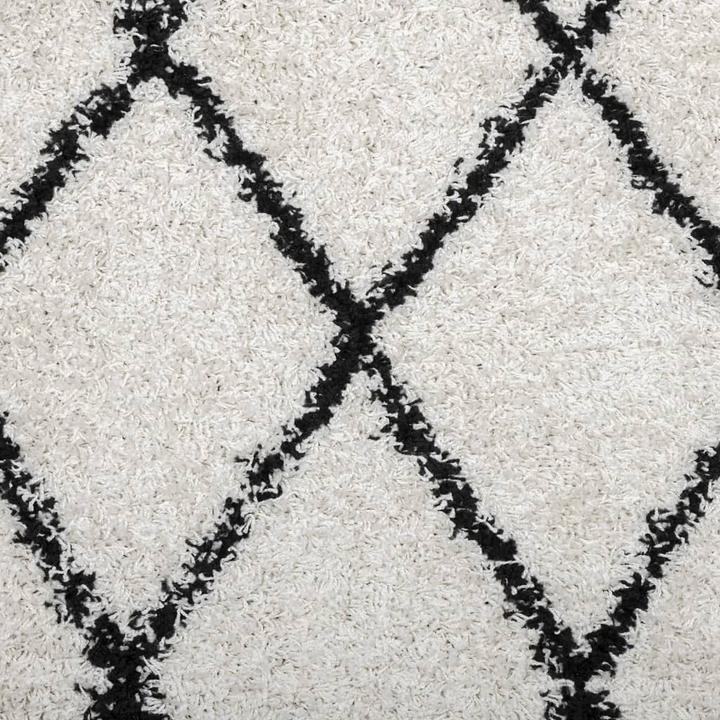 Actual product image vidaXL Shaggy high pile modern carpet Ø 280 cm (280 x 280 cm)