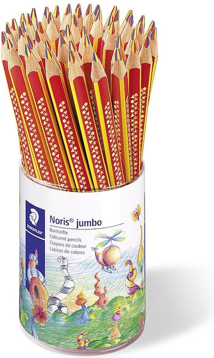 Actual product image Staedtler NORIS - Rainbow Pencil (Red, Yellow, Blue, 50 x)