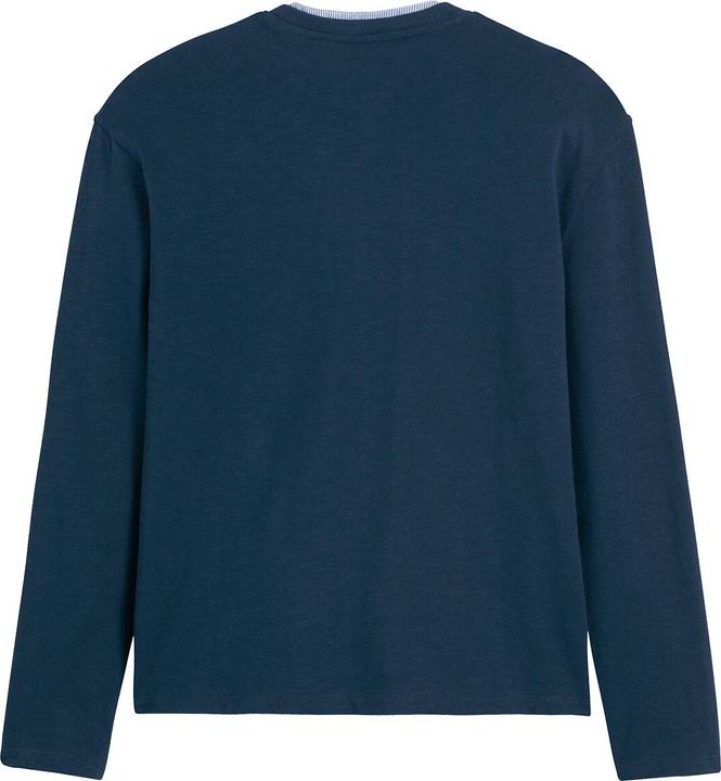 Produktbild La Redoute Collections Langarm-Shirt mit Rundhals und Knopfleiste (128)