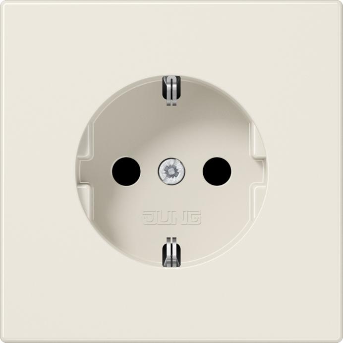 Image du produit JUNG Prise 1f cws glz LS UP IP20 ZP LS1521