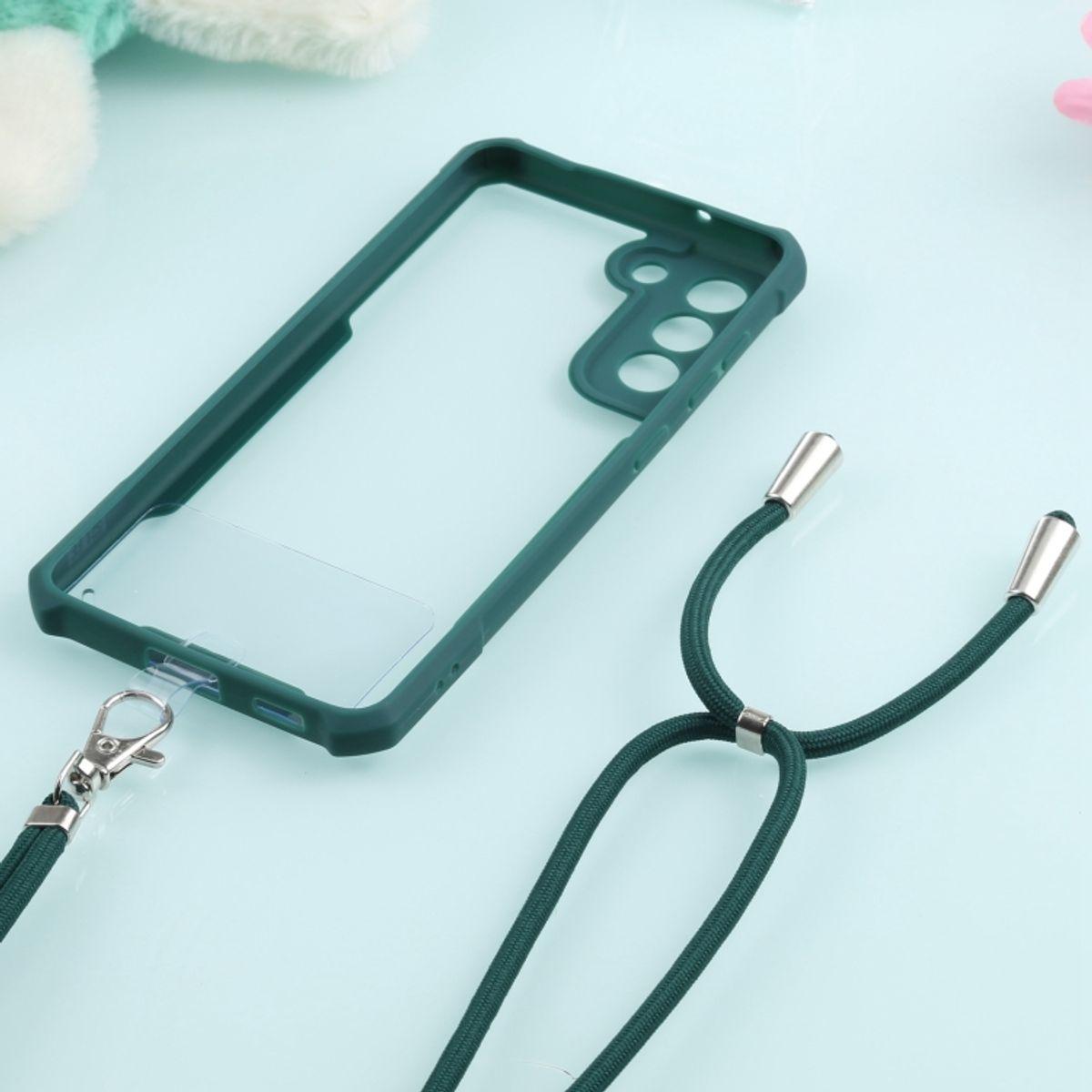 Thumbnail - König Design Hülle Handy Schutz für Samsung Galaxy S21 FE Case Cover Tasche Etuis Bumper Neu, Handykette, Grün