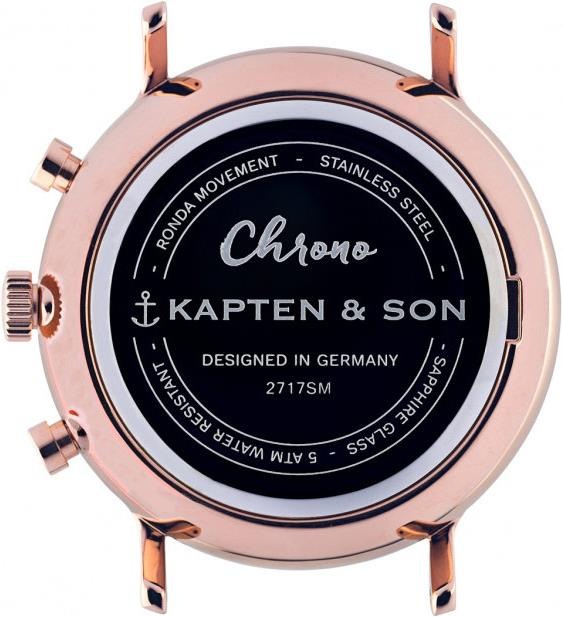 Produktbild Kapten & Son Chrono All Black Croco (Analoguhr, 40 mm)