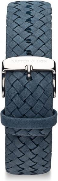 Produktbild Kapten & Son Chrono Silver Light Blue Woven Leather (Analoguhr, 40 mm)