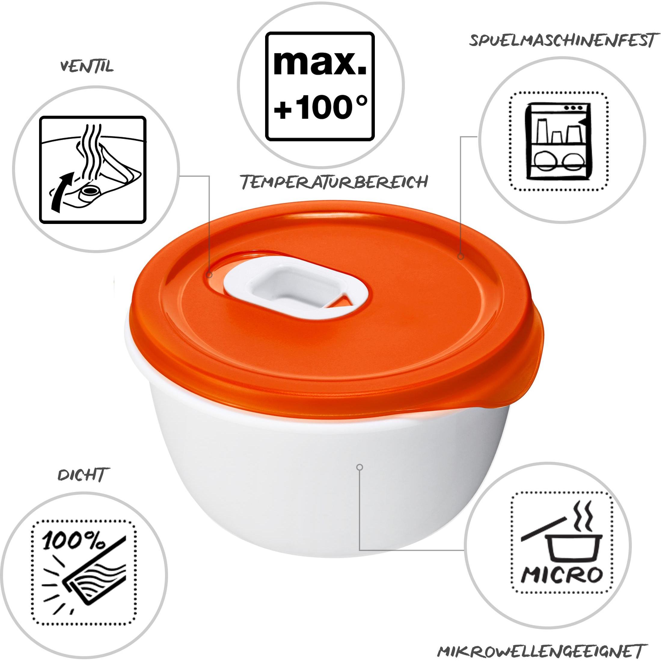 Thumbnail - Rotho Micro Clever, Vorratsbehälter, Rot, Weiss