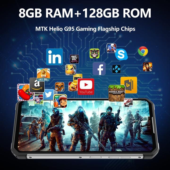 Actual product image Oukitel WP17 (128 GB, Noir, 6.78")