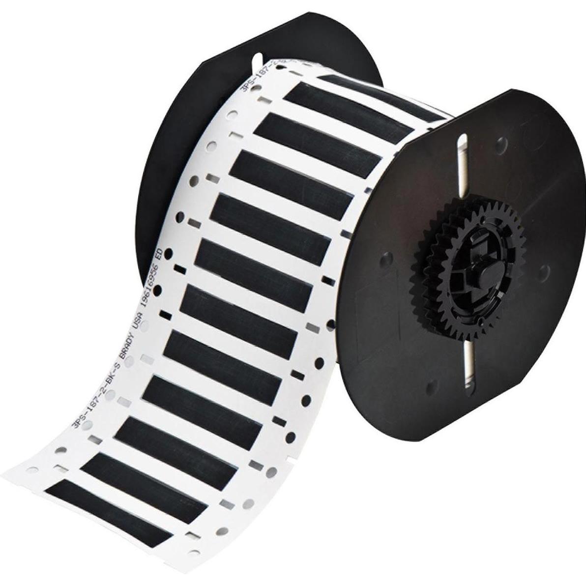 Brady, Etiketten, B33D-187-2-342BK, Permasleeve, Polyolefin, Schwarz, 50.80 x 8.51 mm, für Durchmesser 1.57 -